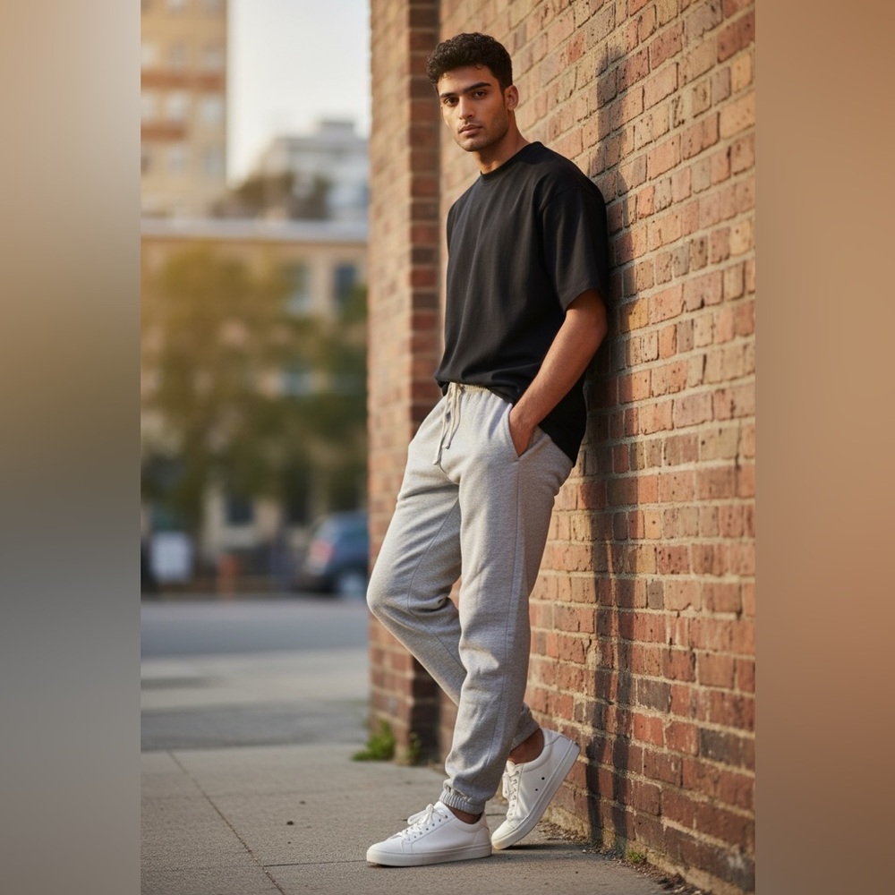 RSQ Tilly’s NWOT Men's Grey Jogger Pants - Comfortable Drawstring Sweatpants